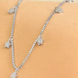 Touch925 925 Pure Silver Charm Star Necklace-image-65