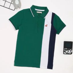 Pantaloons Junior Boys Evergreen Color Block Polo T-Shirt-picture-11
