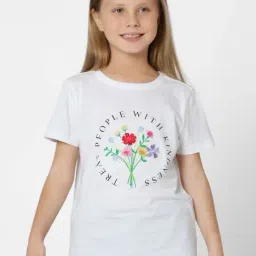 KIDS ONLY White Cotton Embroidered T-Shirt-picture-14