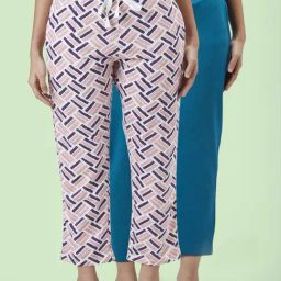 Dreamz by Pantaloons Pink Blue Cotton Printed Pyjamas-image-24