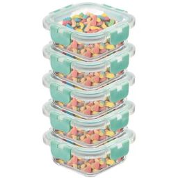 Borosilicate Glass Containers with Lids Microwave Safe Container for Glass Food Storage Containers-image-11