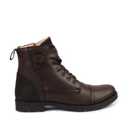 Fausto Men's Brown Biker Boots-image-75