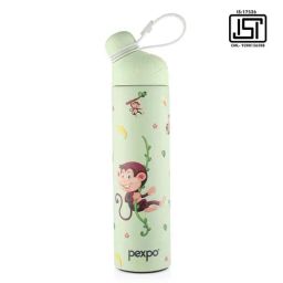 Pexpo Green With Monkey Stainless Steel Vacuum Insulated Water Bottle (500ml)-image-35