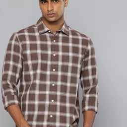 Flying Machine Slim Fit Checked Pure Cotton Casual Shirt-picture-22