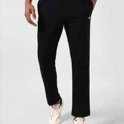 Reebok Black Cotton Regular Fit Sports Trackpants-image-67