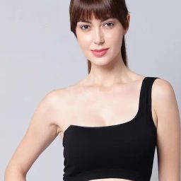 AROUSY Black Cotton Bralette Bra-image-53