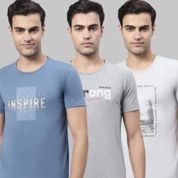 Vimal Jonney Multi Cotton Regular Fit Printed T-Shirt - Pack of 3-image-32