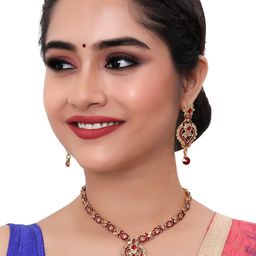VATSALYA creation Women Necklace and Earrings Set-29
