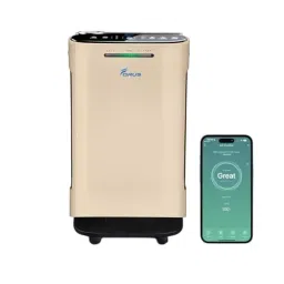 FORUS Hepa Air Purifier App + Remote Control Gold 53 W 46.45 sq. m (‎500 sq. ft) Coverage Area-image-49
