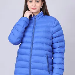HOUSE OF VEDAS Women Lightweight Outdoor Bomber Jacket-image-57