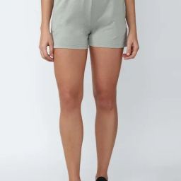 Forever 21 Grey Mid Rise Shorts-picture-9