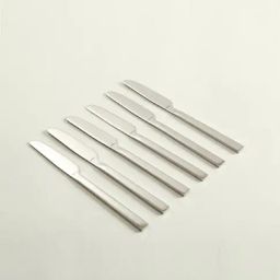 Home4U Carlo Silver Stainless Steel Table Knife (6 Pcs)-48