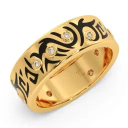 Candere by Kalyan Jewellers 18k Yellow Gold & Diamond Ring for Men-picture-12