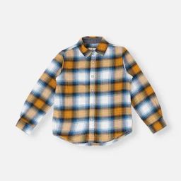 Pepe Jeans Kids Yellow Checks Shirt-image-32