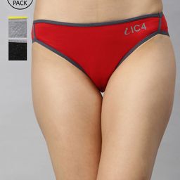 IC4 Women Pack Of 3 Mid-Rise Printed Bikini Briefs 0CRG1003P3-picture-6