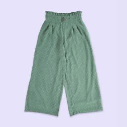 Pantaloons Junior Olive Cotton Self Pattern Pants-image-64