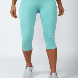 Reebok Blue Mid Rise Sports Capris-image-95