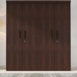 Durian Nina Red Particle Board 4 Door Wardrobe-90
