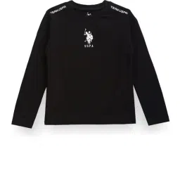 U.S. Polo Assn. Boys Black Solid Full Sleeves T-Shirt-picture-22