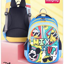 Babyhug Disney Mickey & Friends School Backpack Blue - 16 Inches-image-24