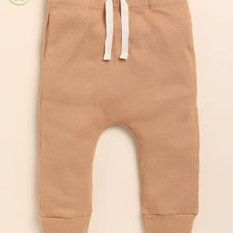 Cot & Candy Organic Cotton  Ribbed Leggings - Brown-image-32