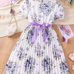 Billion Girls Floral Printed Fit & Flare Maxi Dress-picture-43