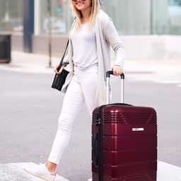 Luggero Hard Sided Large Trolley Suitcase-24