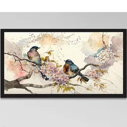 DEKORSTATION Multicoloured 1 Piece Canvas Birds and Animals Wall Paintings-image-80