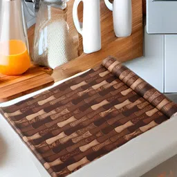 Aura Brown Set of 1 Water Resistant Shelf Liner Organisers-image-66