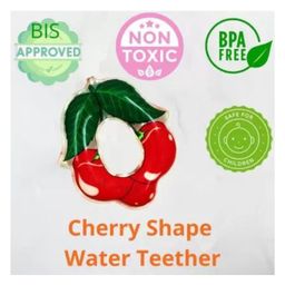 BitFeex Cherry Shape Water Filled Teether and Key Teether- Multicolor, Pack of 2 pcs image 5