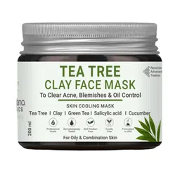 Volamena Tea Tree Clay Face Mask To Clear Acne & Blemishes- 200ml-10
