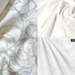 ArtzFolio White Abstract Printed Table Runner image 4