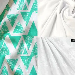 ArtzFolio Green & White Digital Printed Table Runner image 5