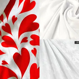 ArtzFolio White & Red Digital Printed Table Runner image 4