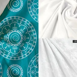 ArtzFolio Blue & White Printed Table Runner image 3