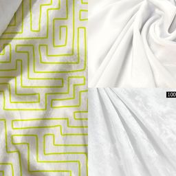 ArtzFolio White & Green Geometric Printed Table Runner image 5