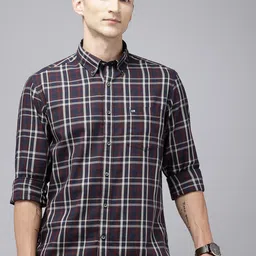Arrow Sport Pure Cotton Manhattan Slim Fit Checked Casual Shirt-picture-22