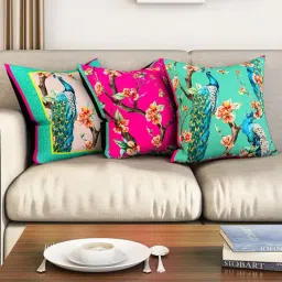 SEJ by Nisha Gupta Multicolor Cushion Covers - Set of 3-17
