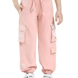 Monte Carlo Girls Peach Printed Track Pants-image-95