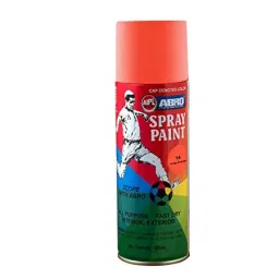 ABRO Orange Red Synthetic Spray Paint (Pack of 12)-25
