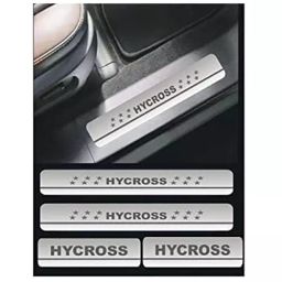 Automoto Stainless Steel Silver Non-led Footstep Door Sill Plate for Chevrolet Captiva All Model (Set of 4)-image-85
