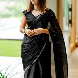Subham Embellished Beads and Stones Saree-image-27
