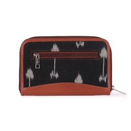 ZOUK Black Printed Zip Around Wallet for Women image 4