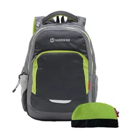 Harissons 33 Ltrs Green & Black Large Laptop Backpack With Pouch-28
