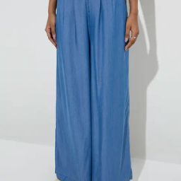 LOV by Westside Blue High-Rise Pants-image-25