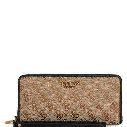 Guess Latte & Black Aviana Leather Wallet-image-43