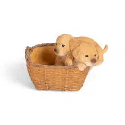 Home4U Brown Polyresin Mini Dog Showpiece - Set of 1-image-14