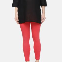 Dollar Missy Red Cotton Leggings-image-55