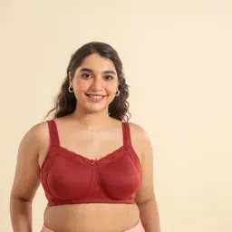 Nykd By Nykaa Super Support Cotton Bra - Non Padded, Wirefree, Full Coverage (Everyday Pretty Lace Bra) - Nyb190-image-30