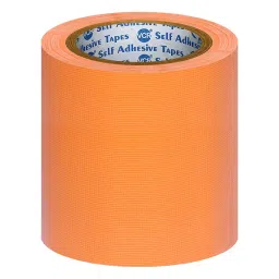VCR 18 m x 144 mm Waterproof Textile Fibre Orange Duct Tape, 12 Rolls Per Pack-picture-25